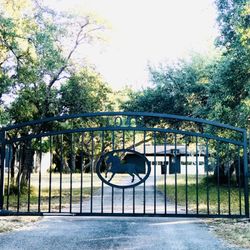 South Texas Gate Company - Custom designed artwork and automatic gate.