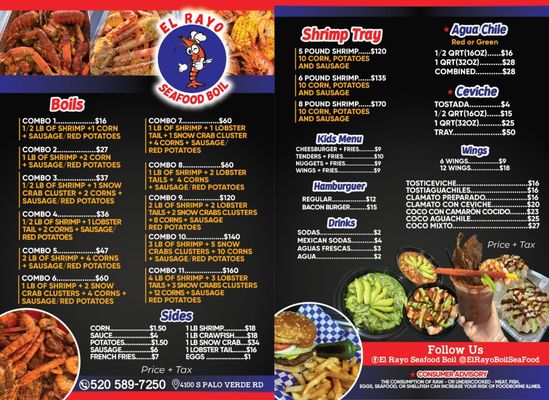 Menu photo 2 El Rayo Seafood Boil Tucson, AZ Menu photo 2 El Rayo Seafood Boil Tucson, AZ