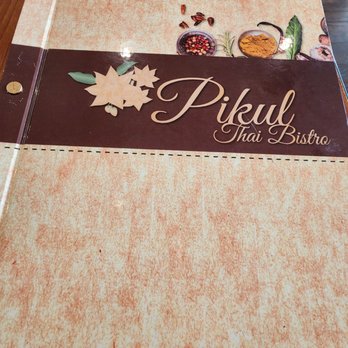 Pikul Thai Bistro - Menu cover - Thai Near Me - Fairfield, California