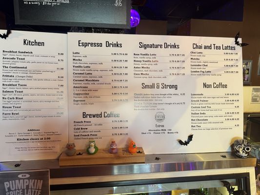 Menu photo 1 Steve's Espresso Tempe, AZ Menu photo 1 Steve's Espresso Tempe, AZ