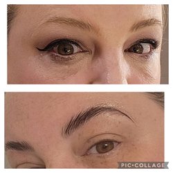 Fleur De Vie Beauty 504 - My own brow lamination and tint. You can actually see them!