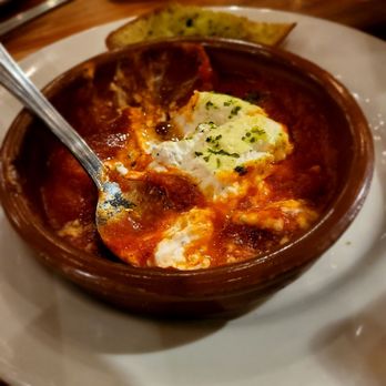 Cafe Ba-Ba-Reeba! - Goat cheese baked in tomato sauce. Started eating before I could get a photo. - Spanish Near Me - Chicago, Illinois Cafe Ba-Ba-Reeba! - Goat cheese baked in tomato sauce. Started eating before I could get a photo. - Spanish Near Me - Chicago, Illinois