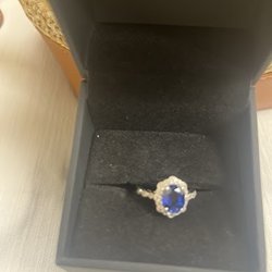 Zales the Diamond Store - Sapphire/diamond ring