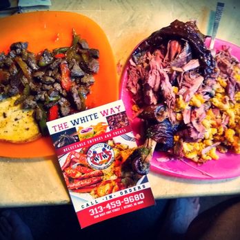 The White Way - Steak Tips with Smoked Turkey Leg n Mac - Food Trucks Near Me - Detroit, Michigan The White Way - Steak Tips with Smoked Turkey Leg n Mac - Food Trucks Near Me - Detroit, Michigan