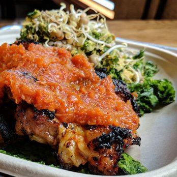 Mira Mira - Kimchi chicken with kale salad - Caterers Near Me - Toronto, Ontario Mira Mira - Kimchi chicken with kale salad - Caterers Near Me - Toronto, Ontario