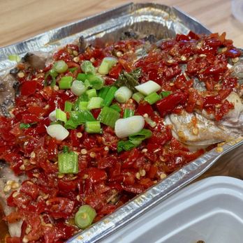Yue Xiang Yuan - Carp Head w/ Chili Peppers - Chinese Near Me - Queens, New York
