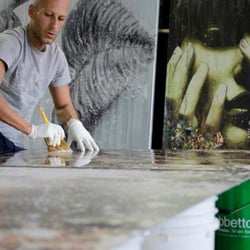 Alex Turco in the workshop