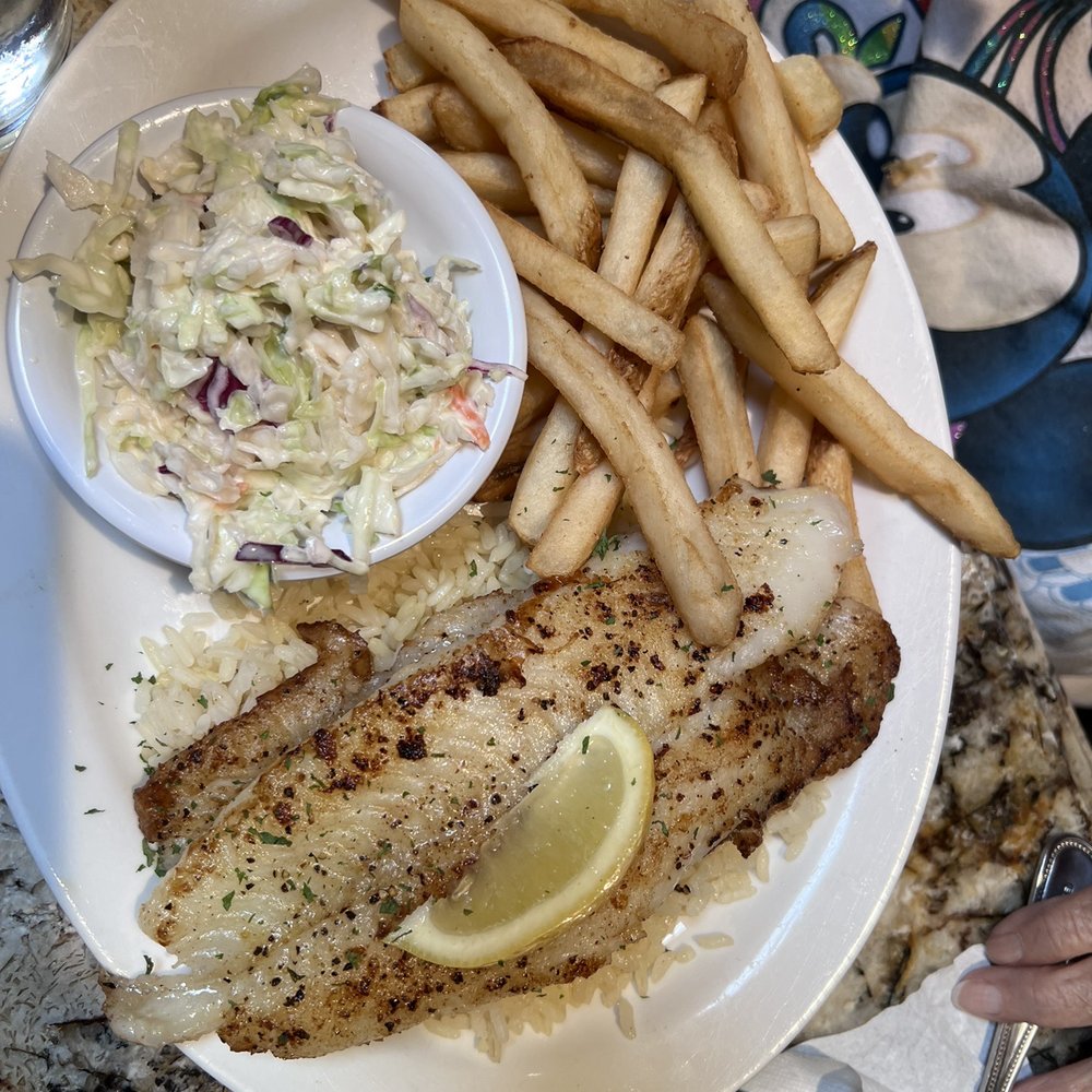 Cheddar's Scratch Kitchen - Grilled whitefish with French fries & coleslaw. - American Near Me - Webster, Texas Cheddar's Scratch Kitchen - Grilled whitefish with French fries & coleslaw. - American Near Me - Webster, Texas