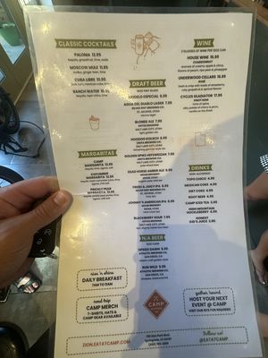 Menu photo 4 Camp Outpost Springdale, UT