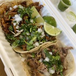 Taqueria Tlaxcali - Tacos Al pastor and pulled pork tacos