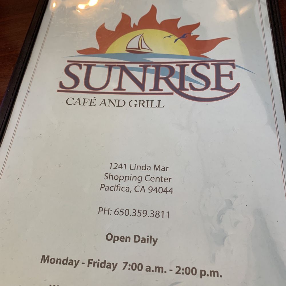 Sunrise Cafe and Grill - Menu - American Near Me - Pacifica, California