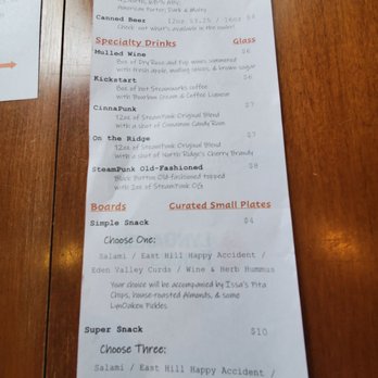 Leonard Oakes Estate Winery - the menu - Wineries Near Me - Medina, New York