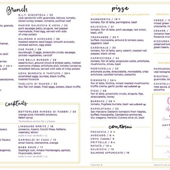 Oretta - Menu - Italian Near Me - Toronto, Ontario Oretta - Menu - Italian Near Me - Toronto, Ontario