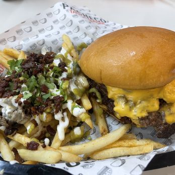 Pacheco Taco N Burger - Double Smash Burger with Carne Asada Fries - Tacos Near Me - Dallas, Texas