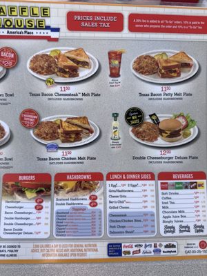 Menu photo 2 Waffle House Grapevine, TX