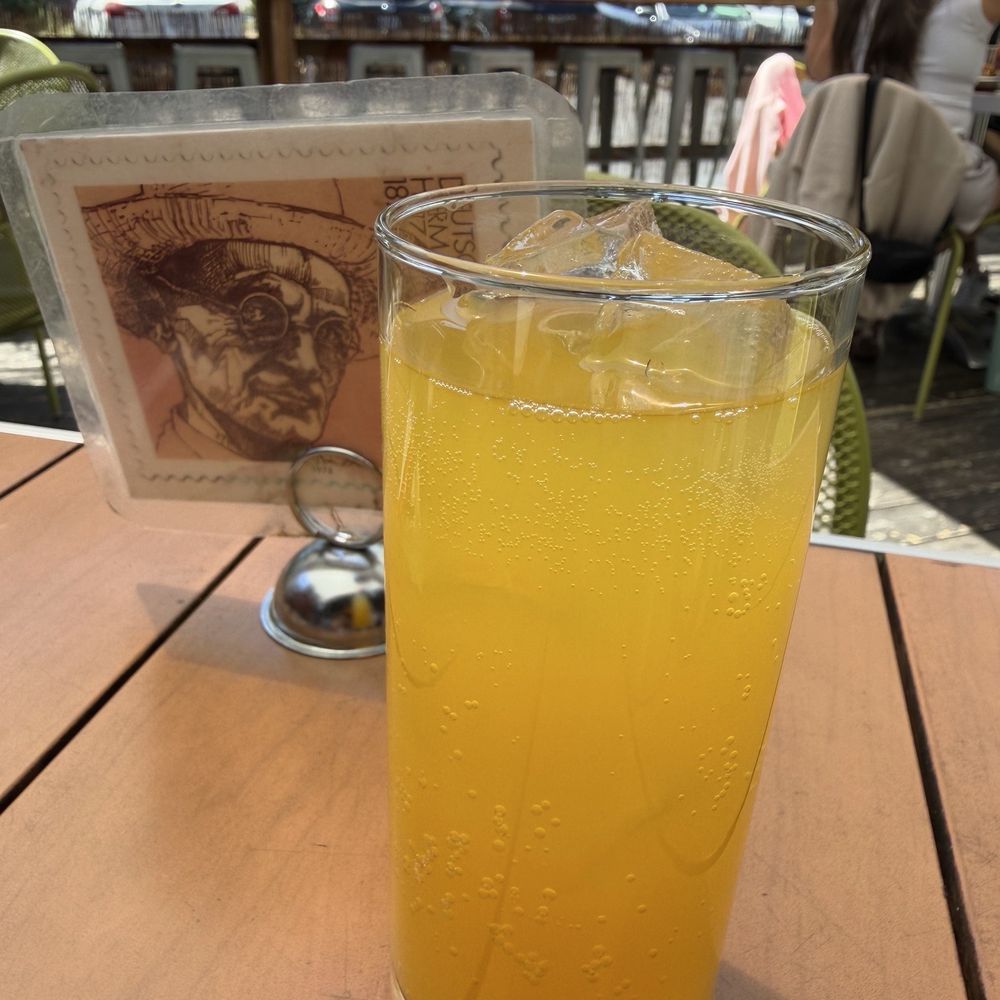 House made passion fruit soda