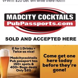 Hey we also have the new MadCity Cocktails book for 2020.