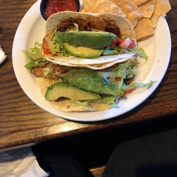 Universal Joint - Tilapia tacos with chips and salsa - New American Near Me - Lawrenceville, Georgia