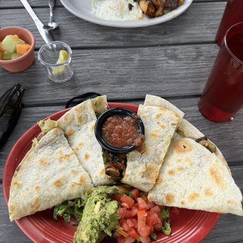South Side Walnut Cafe - pesto quesadilla+basic B - Coffee & Tea Near Me - Boulder, Colorado