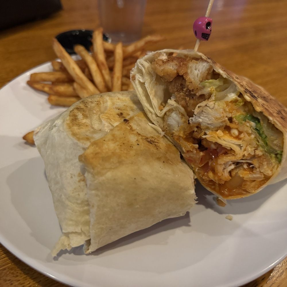 The Kickstand Bar & Grill - Buffalo chicken wrap with ff - Pool Halls Near Me - Danville, Indiana The Kickstand Bar & Grill - Buffalo chicken wrap with ff - Pool Halls Near Me - Danville, Indiana