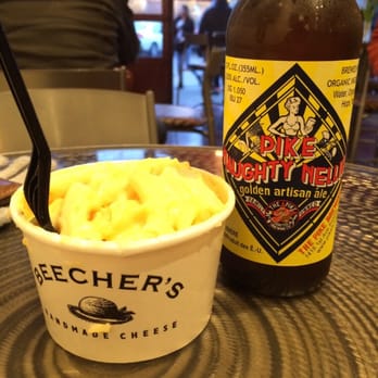 Beecher's Handmade Cheese - Beechers 8 oz world famous Mac and cheese! (And beer we got next door lol) - Cheese Shops Near Me - Seattle, Washington Beecher's Handmade Cheese - Beechers 8 oz world famous Mac and cheese! (And beer we got next door lol) - Cheese Shops Near Me - Seattle, Washington