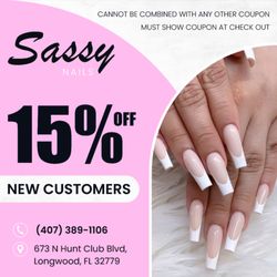 Sassy Nails & Spa - NEW CUSTOMERS ONLY! Expires 12/31/2024