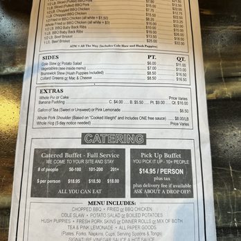 Clyde Cooper's Barbecue - Menu - Barbeque Near Me - Raleigh, North Carolina