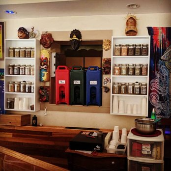 Vintage Kava - a colorful display of spices and jars - Tea Rooms Near Me - Weaverville, North Carolina Vintage Kava - a colorful display of spices and jars - Tea Rooms Near Me - Weaverville, North Carolina