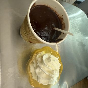 Gelateria S. M. Maggiore - Hot Chocolate with cream on the side - Ice Cream & Frozen Yogurt Near Me - Rome, RM Gelateria S. M. Maggiore - Hot Chocolate with cream on the side - Ice Cream & Frozen Yogurt Near Me - Rome, RM