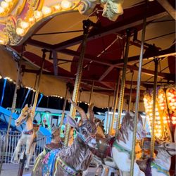 Coleman Brother Shows - Cheery carousel in action