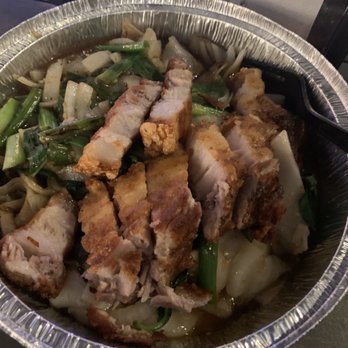 The Block - Chow fun with spicy pork belly - Asian Fusion Near Me - Annandale, Virginia