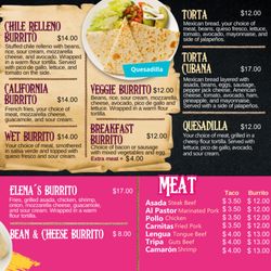 Luz Mexican Restaurant - Menu September 2025