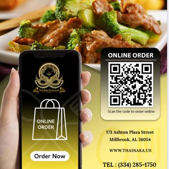 Thai Naka Restaurant - Scan the code to order online from us - Thai Near Me - Millbrook, Alabama Thai Naka Restaurant - Scan the code to order online from us - Thai Near Me - Millbrook, Alabama