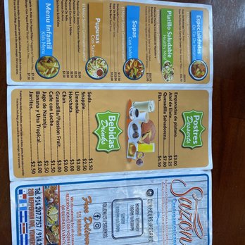 Sazon CentroAmericano - Menu - Salvadoran Near Me - Yonkers, New York