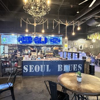 Seoul Blues Coffee and Dessert - Seoul blues interior. Cute little cafe - Coffee & Tea Near Me - Annapolis, Maryland