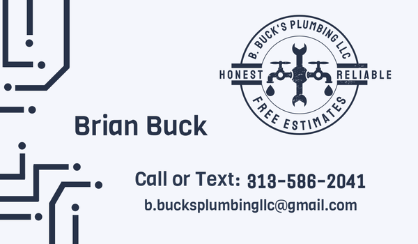 B. Buck's Plumbing Logo