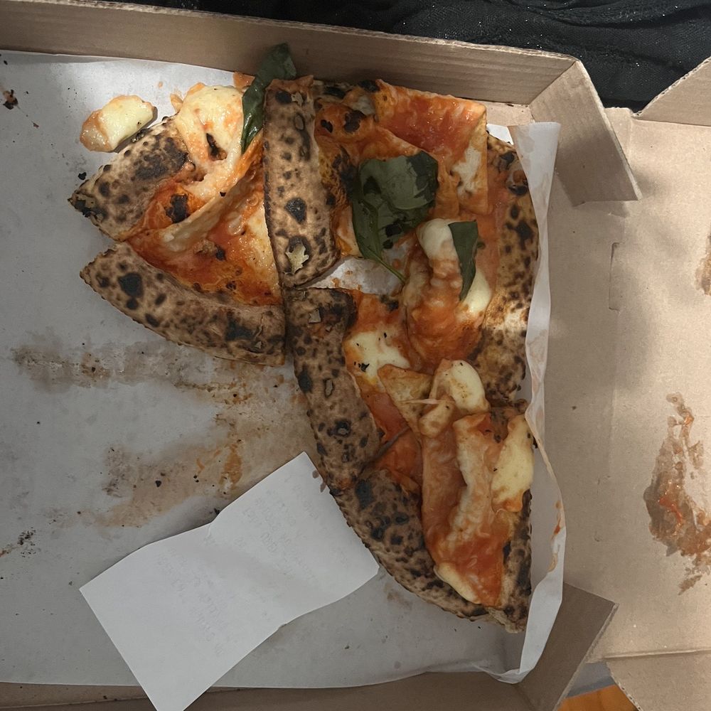 How the pizza was delivered How the pizza was delivered