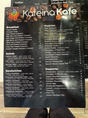 Menu photo 1 Kafeina Kafe Spring, TX Menu photo 1 Kafeina Kafe Spring, TX
