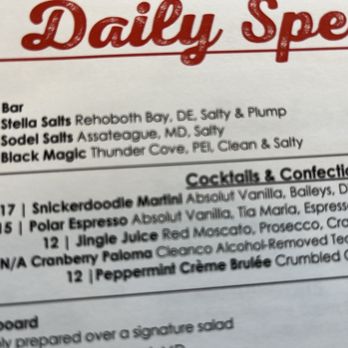Catch 54 - Menu - Seafood Near Me - Selbyville, Delaware
