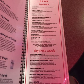 DC Improv - Menu as of February 2019 - Comedy Clubs Near Me - Washington, DC, District of Columbia