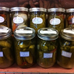 The Commissary - Pickles and pickle varieties - pickled veggies (broccoli, cauliflower, peppers, etc.), pickled asparagus, pickled celery, picked eggs.