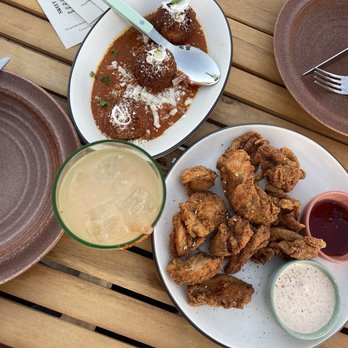June's - Arancini, popcorn chicken, and palermo drink - Cocktail Bars Near Me - Eastvale, California June's - Arancini, popcorn chicken, and palermo drink - Cocktail Bars Near Me - Eastvale, California