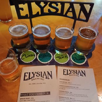 Elysian Brewing - Capitol Hill - IPA Flight - Brewpubs Near Me - Seattle, Washington