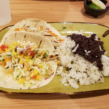 Fish Taco - Grilled fish taco. Great flavor but not that much fish. Rice and beans were somewhat bland - Mexican Near Me - Bethesda, Maryland