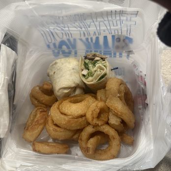 Deising's Bakery - 12/28/24 - Chicken Caesar Wrap w. Onion Rings - Bakeries Near Me - Kingston, New York