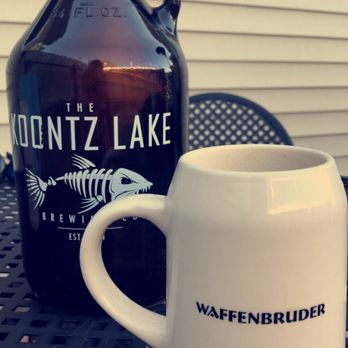 Koontz Lake Brewing - a coffee mug on a table - Breweries Near Me - Walkerton, Indiana