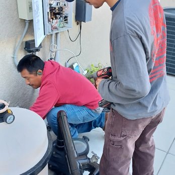 VA Air Conditioning & Heating - Son Jesse Working With Dad - Heating & Air Conditioning/HVAC Near Me - Nuevo, California