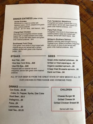 Menu photo 6 Grill Caliente Ruidoso, NM