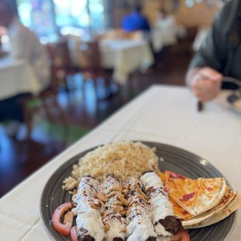 Carousel Restaurant - Yogurt Kebab (Kafta) Plate - Middle Eastern Near Me - Glendale, California