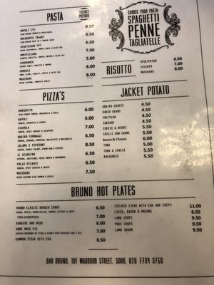 Menu photo 5 Bar Bruno London, XGL